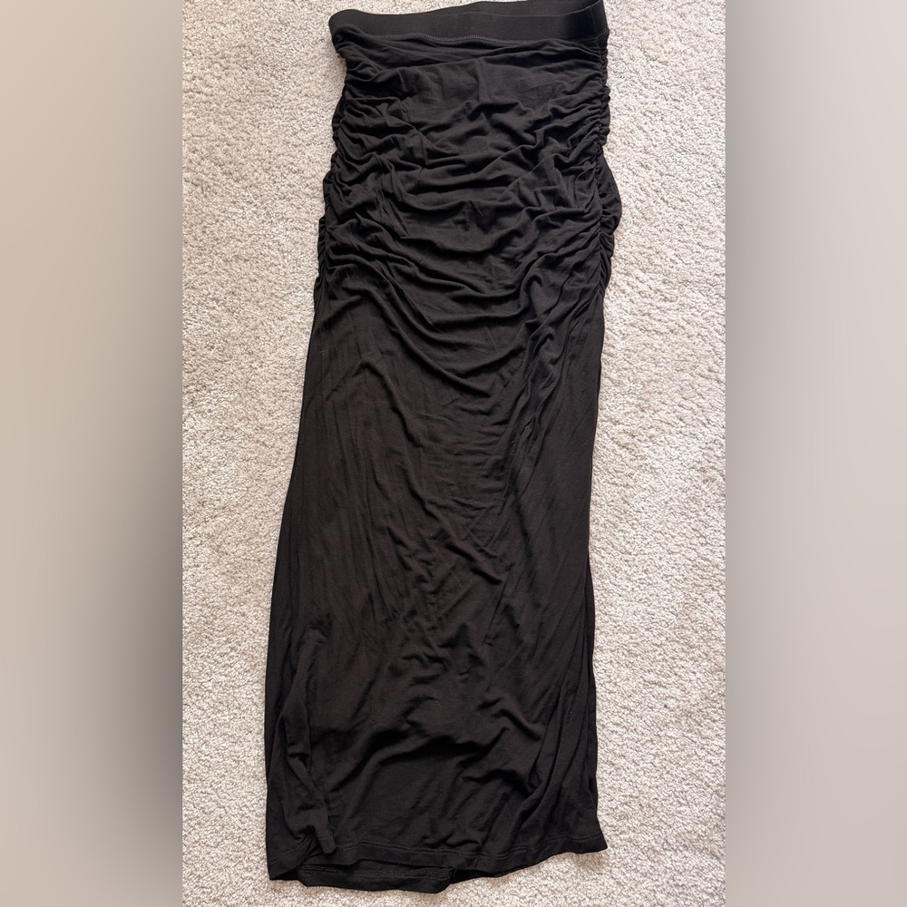 Ella Moss Black Maxi Skirt with Slit